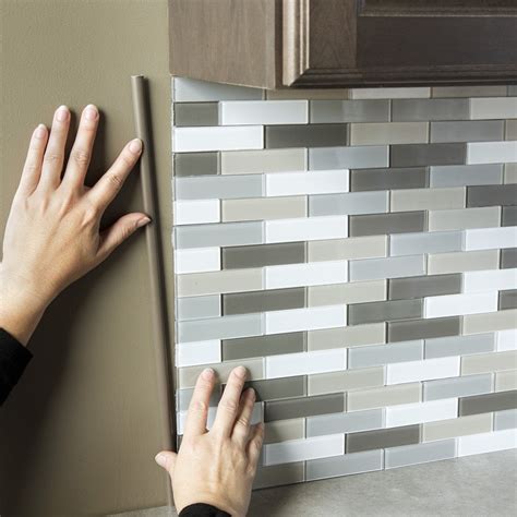 sheet metal edge trim lowes|metal edge for tile backsplash.